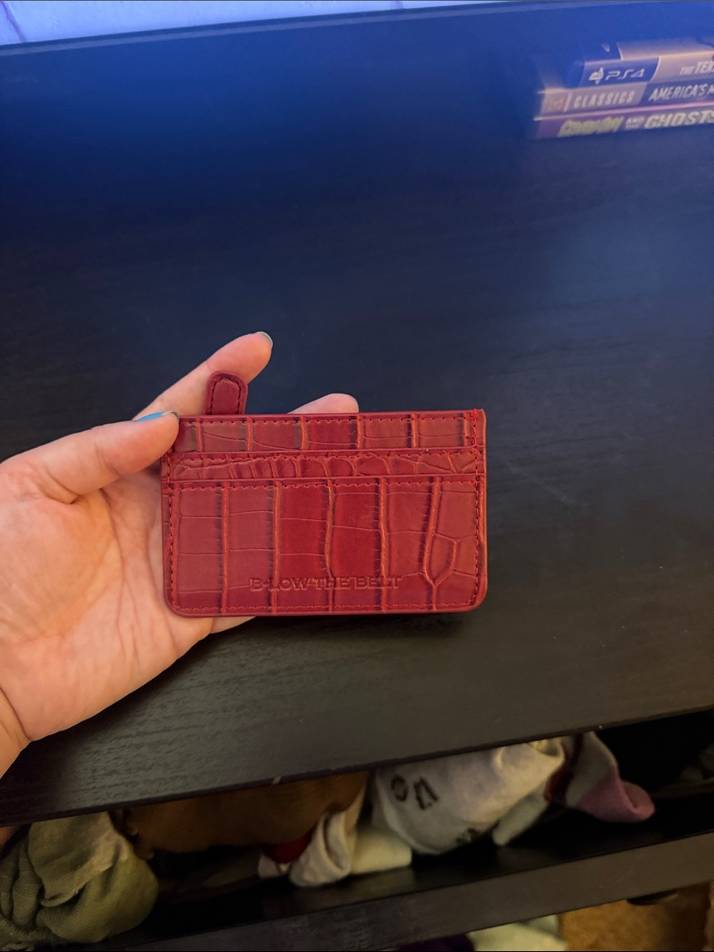 B-Low the Belt-Embossed Card Holder
